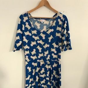 LuLaRoe Scottie Dog Nicole Dress